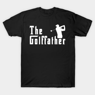 Mens The Golffather Golf Father Funny Golfing Fathers Day T-Shirt